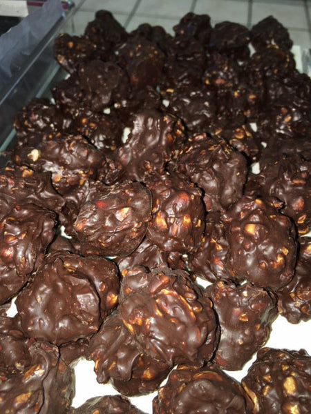 Dark Chocolate Spanish Peanut Cluster