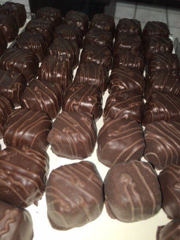 Dark Chocolate Sea Salt Caramel Squares